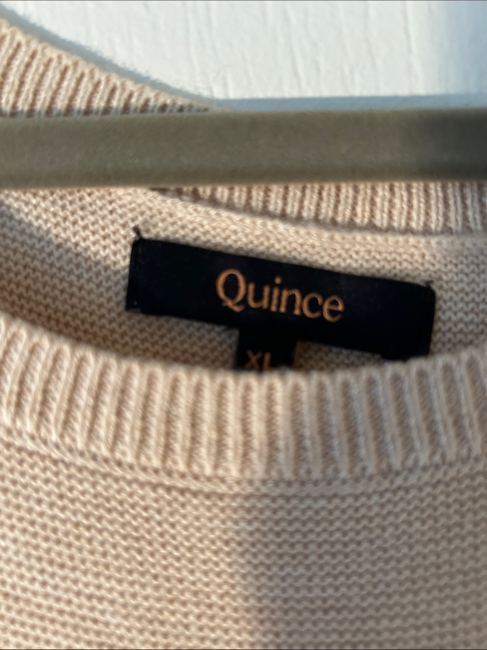 Quince Women’s Short Sleeve Crewneck Sweater - Cream - Picture 2 of 3